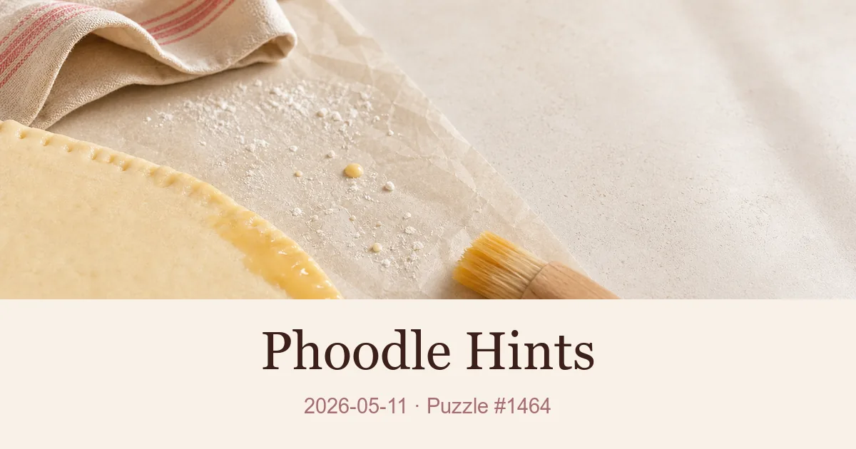 Phoodle Hints cover for 2026-05-11, puzzle 1464